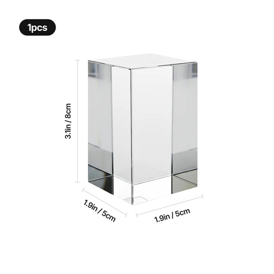 K9 Kristal met Gravure – 50 × 50 × 80 mm