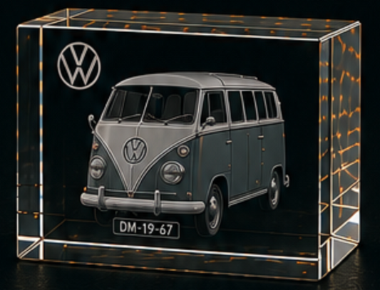 Your Volkswagen. Your story. Forever captured in 3D crystal