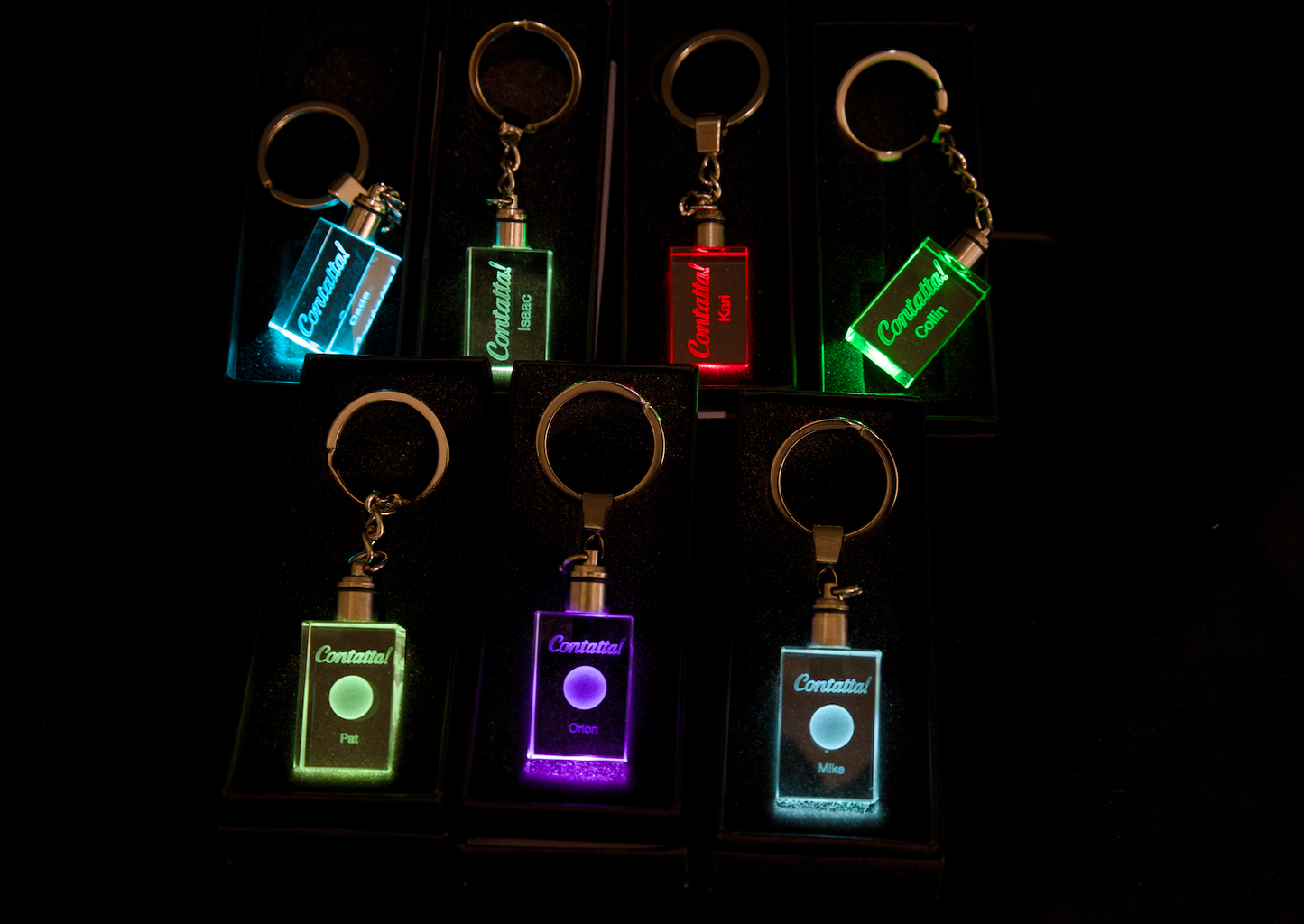 LED Sleutelhanger Golf, Gepersonaliseerd met Jouw Naam