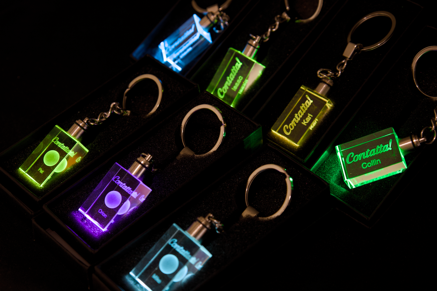LED Sleutelhanger Golf, Gepersonaliseerd met Jouw Naam