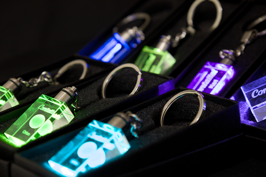 LED Sleutelhanger Golf, Gepersonaliseerd met Jouw Naam