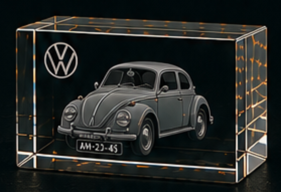 Jouw Volkswagen. Jouw verhaal. Voor altijd vastgelegd in 3D kristal