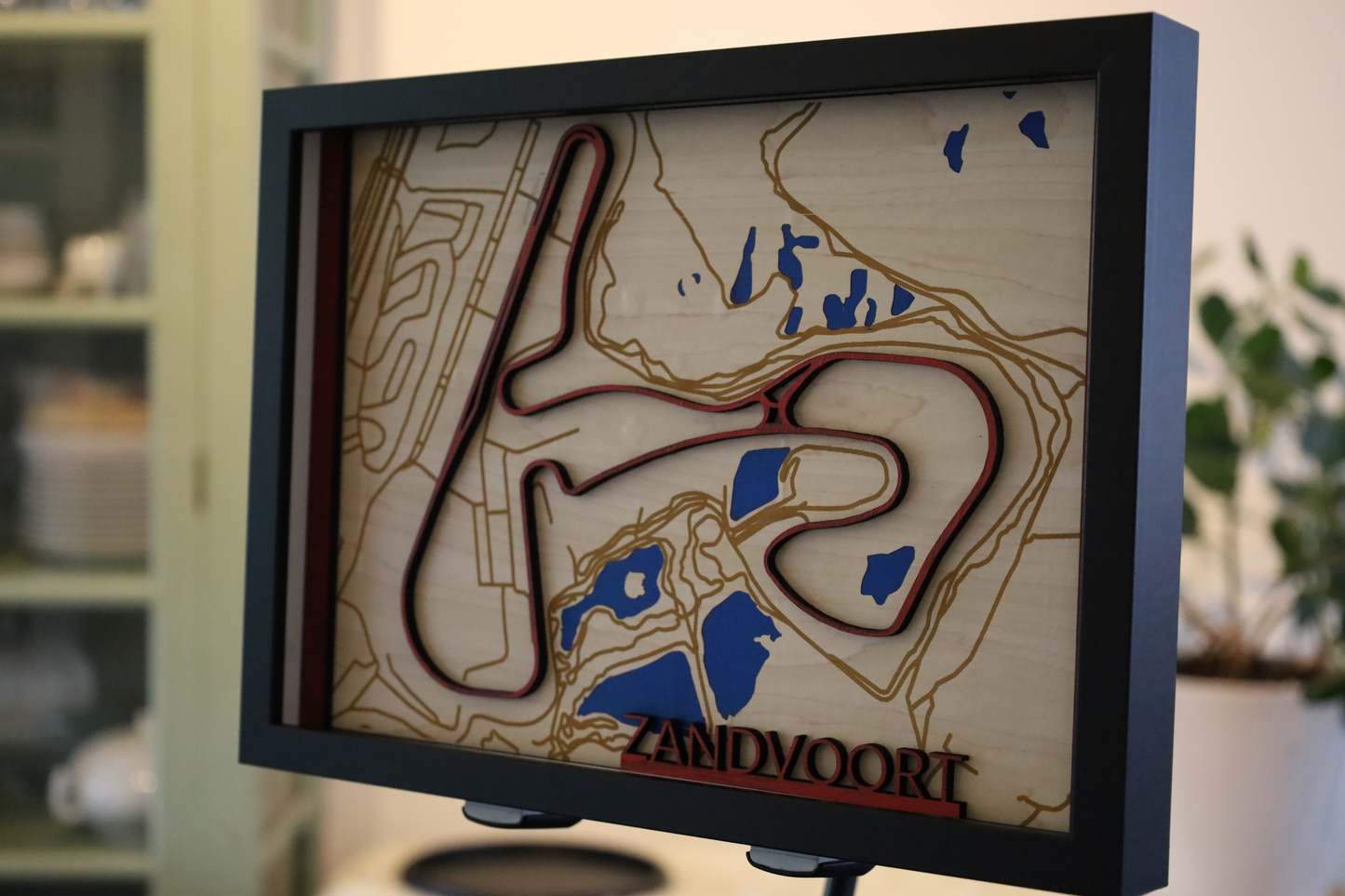 Houten 3D Kaart van F1 Zandvoort