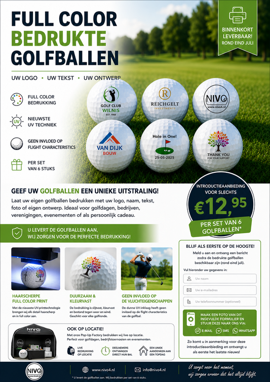 Full Color Printed Golf Balls – From just 6 pieces