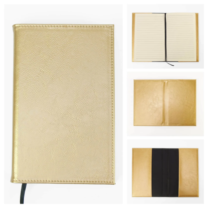 LaseretteⓇ Luxe Notitieboek Goud (inclusief graveren naam en logo!)