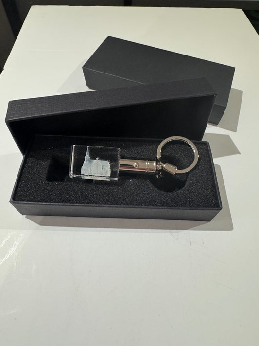 K9 Kristal Sleutelhanger van de Westerkerk met geïntegreerd LED-Lampje