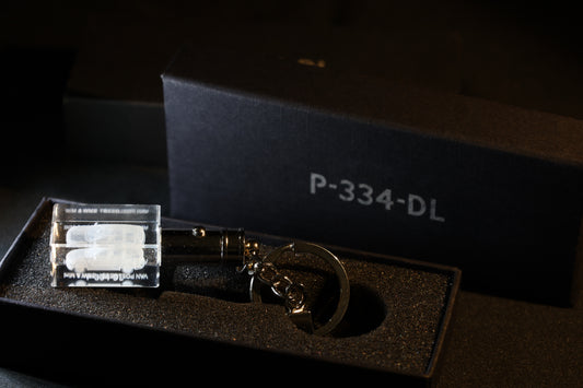 Kristal Sleutelhanger met 3D Gravure van Jouw Motor of Auto