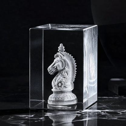 K9-Kristall mit Gravur – 50 × 50 × 80 mm
