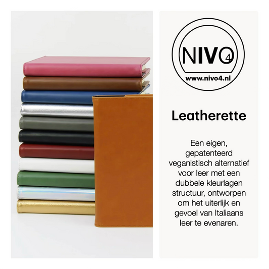 LaseretteⓇ Luxe Notitieboek Zwart (inclusief graveren naam en logo!)