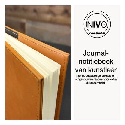 LaseretteⓇ Luxe Notitieboek Wit (inclusief graveren naam en logo!)