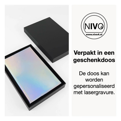 LaseretteⓇ Luxe Notitieboek Wit (inclusief graveren naam en logo!)