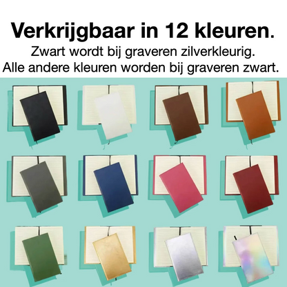 LaseretteⓇ Luxe Notitieboek Wit (inclusief graveren naam en logo!)