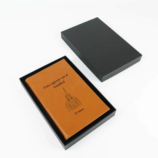 Leatherette Luxury Notebook Rawhide (including engraving!)
