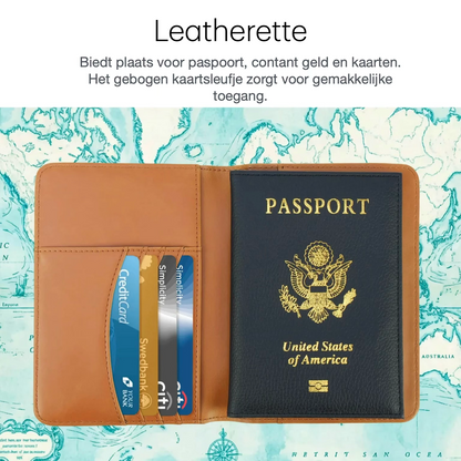 Luxe LaseretteⓇ Paspoorthouder Bruin (inclusief graveren!)