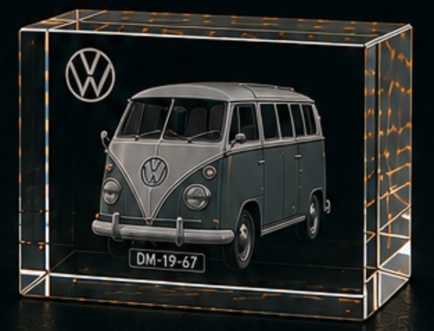 Jouw Volkswagen. Jouw verhaal. Voor altijd vastgelegd in 3D kristal