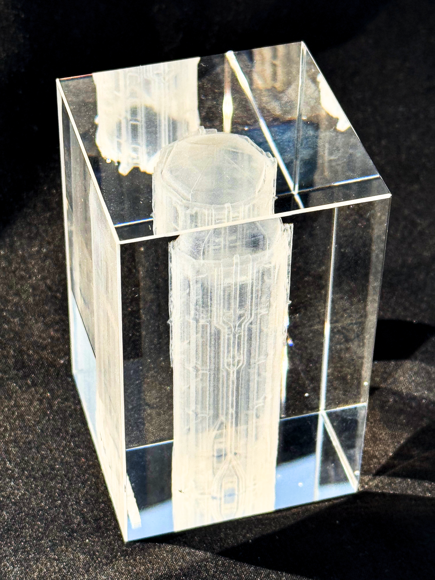 WVA-Startturm aus 3D-Kristall – 50 x 50 x 80 mm