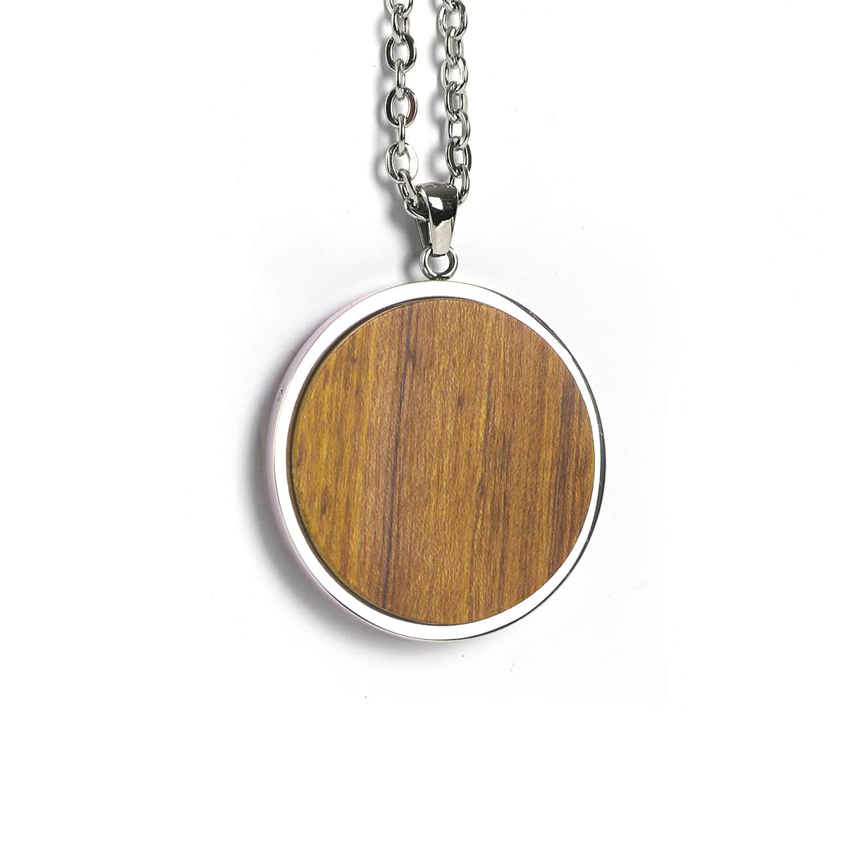 Gravierbare Holzkette AUS NATURHOLZ UND EDELSTAHL